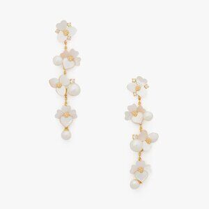 Kate Spade Precious Pansy Statement Linear Earrings